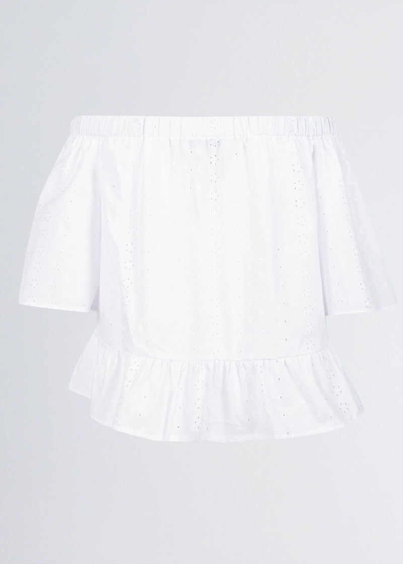 Paola T. Blusa in cotone sangallo Shopping online