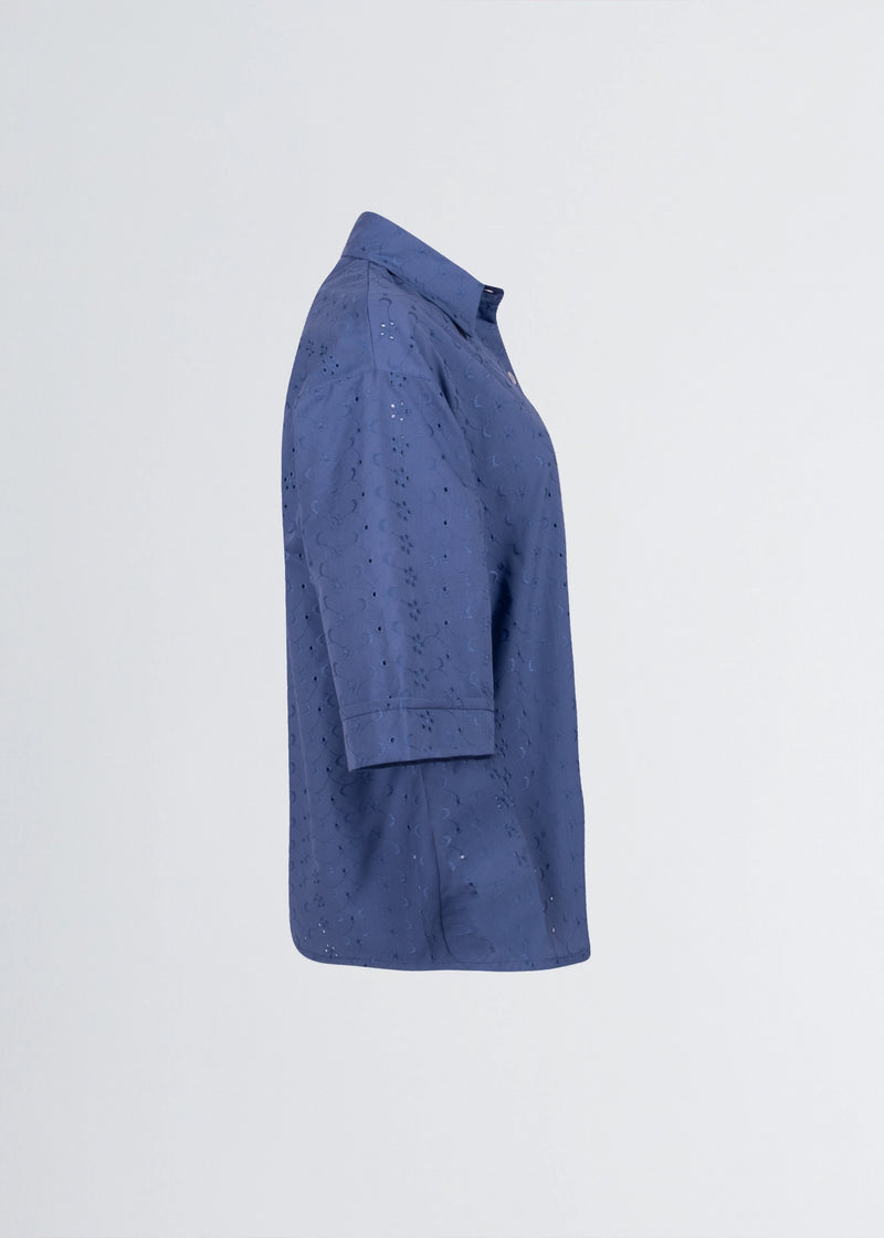 Paola T. Camicia In cotone sangallo Offerta esclusiva