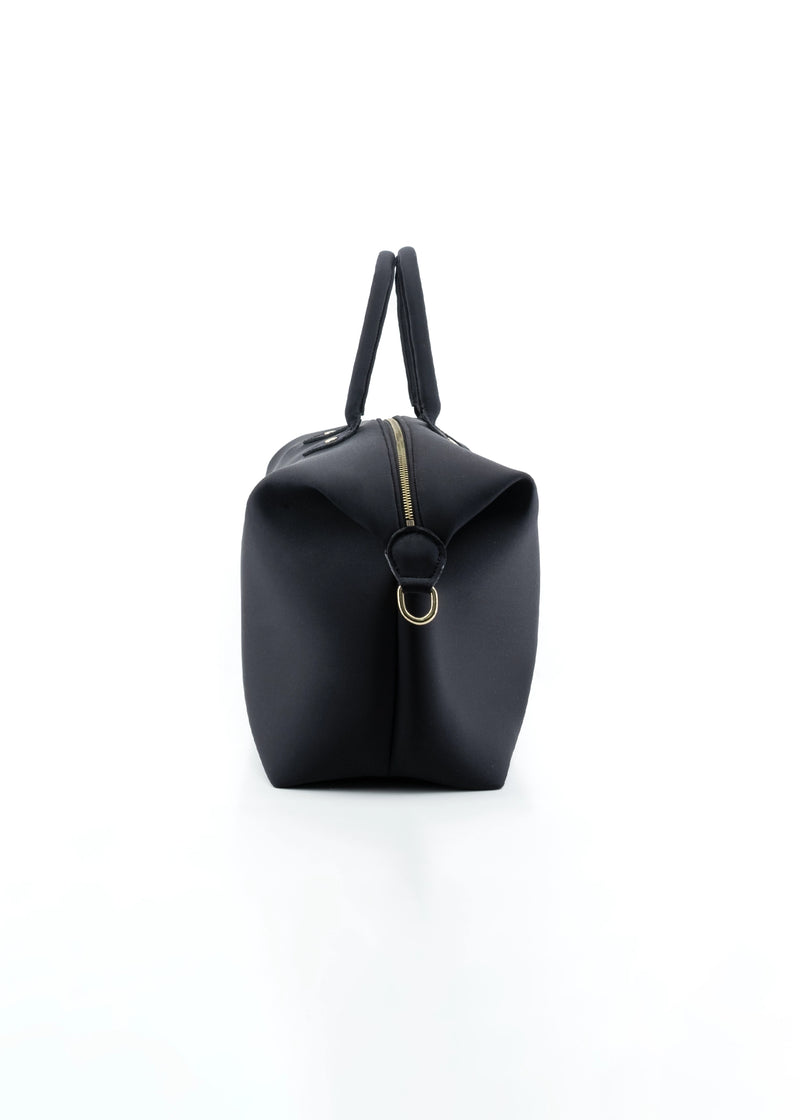 Paola T. Bauletto large in neoprene con dettagli oro Liquidazione