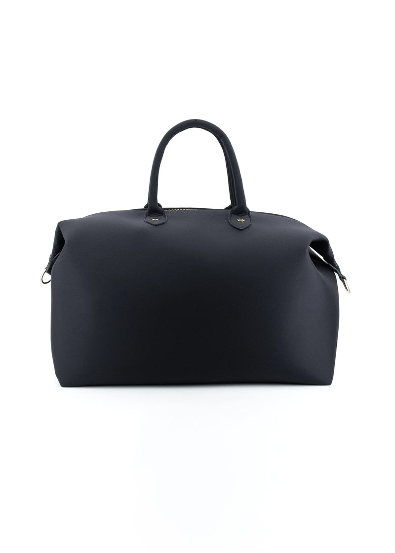 Paola T. Bauletto large in neoprene con dettagli oro Liquidazione