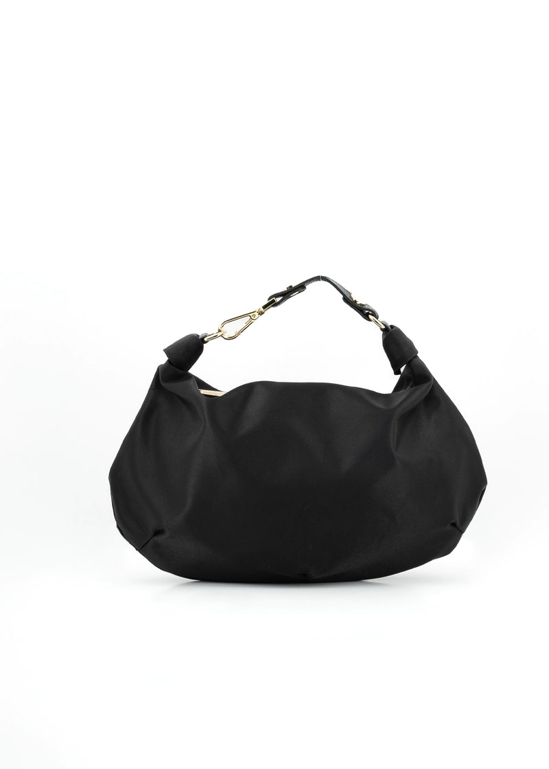 Paola T. Borsa a sacca in nylon con dettagli oro Promozione temporanea