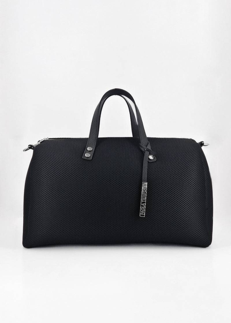 Paola T. Bauletto large in traforato con dettagli argento Only for today
