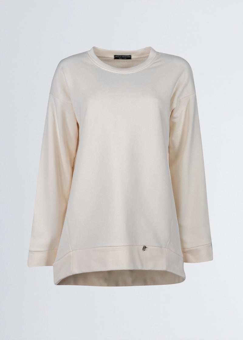 Paola T. Felpa in cotone stretch Super Saving Price
