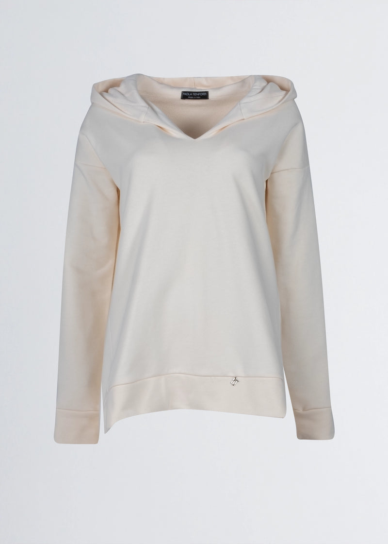 Paola T. Felpa oversize con cappuccio Ritorno libero