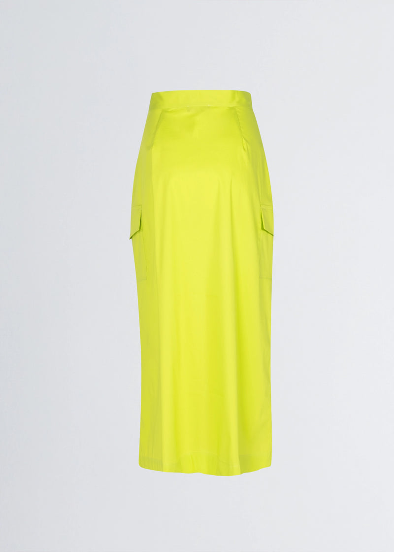 Paola T. Gonna in cotone stretch con tasconi Ultimo giorno