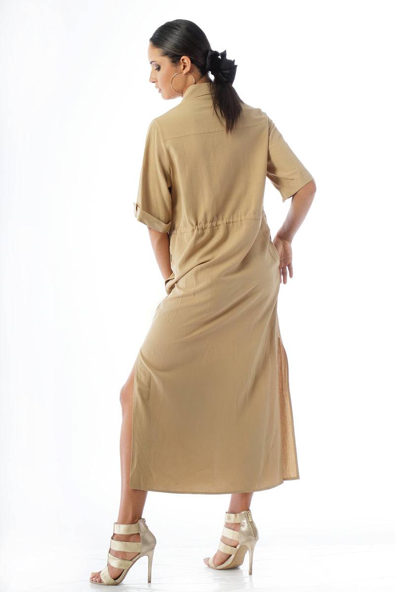 Paola T. Abito chemisier con coulisse Fino al 60% di sconto