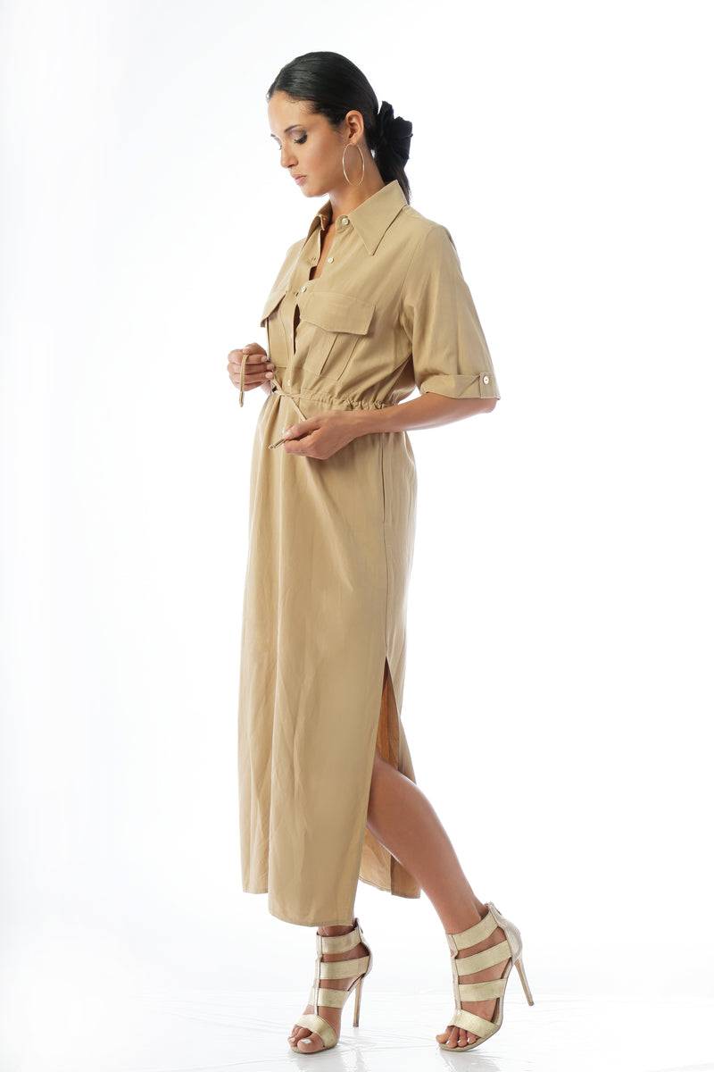 Paola T. Abito chemisier con coulisse Fino al 60% di sconto