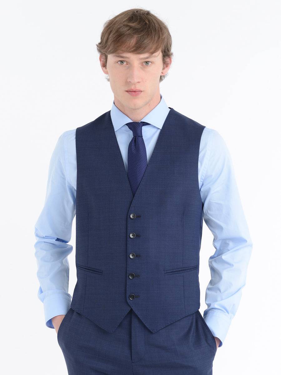 Paoloni Abito con gilet microarmatura lana stretch Vendita Economica