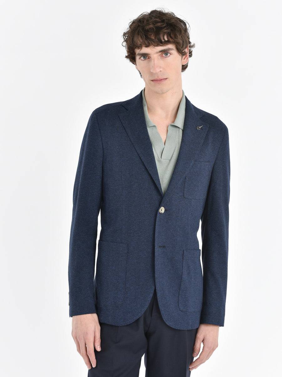 Paoloni Giacca jersey resca irregolare cotone moulinè Fino Al -60%