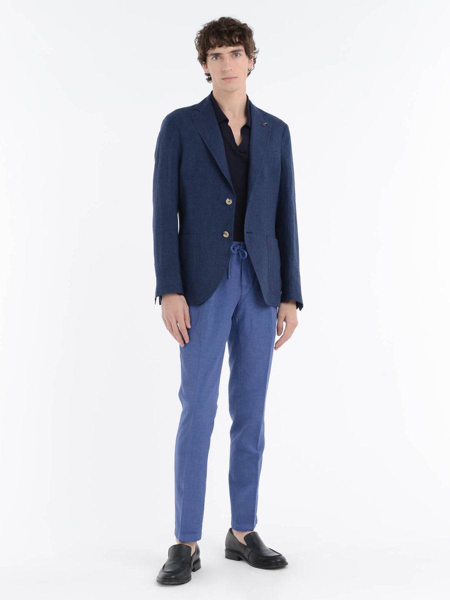 Paoloni Giacca in lino delavè Shopping Online