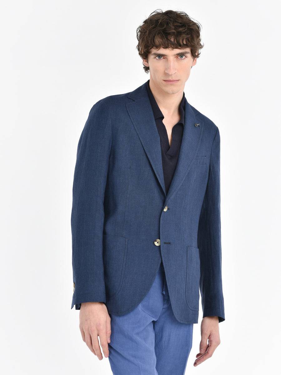Paoloni Giacca in lino delavè Shopping Online