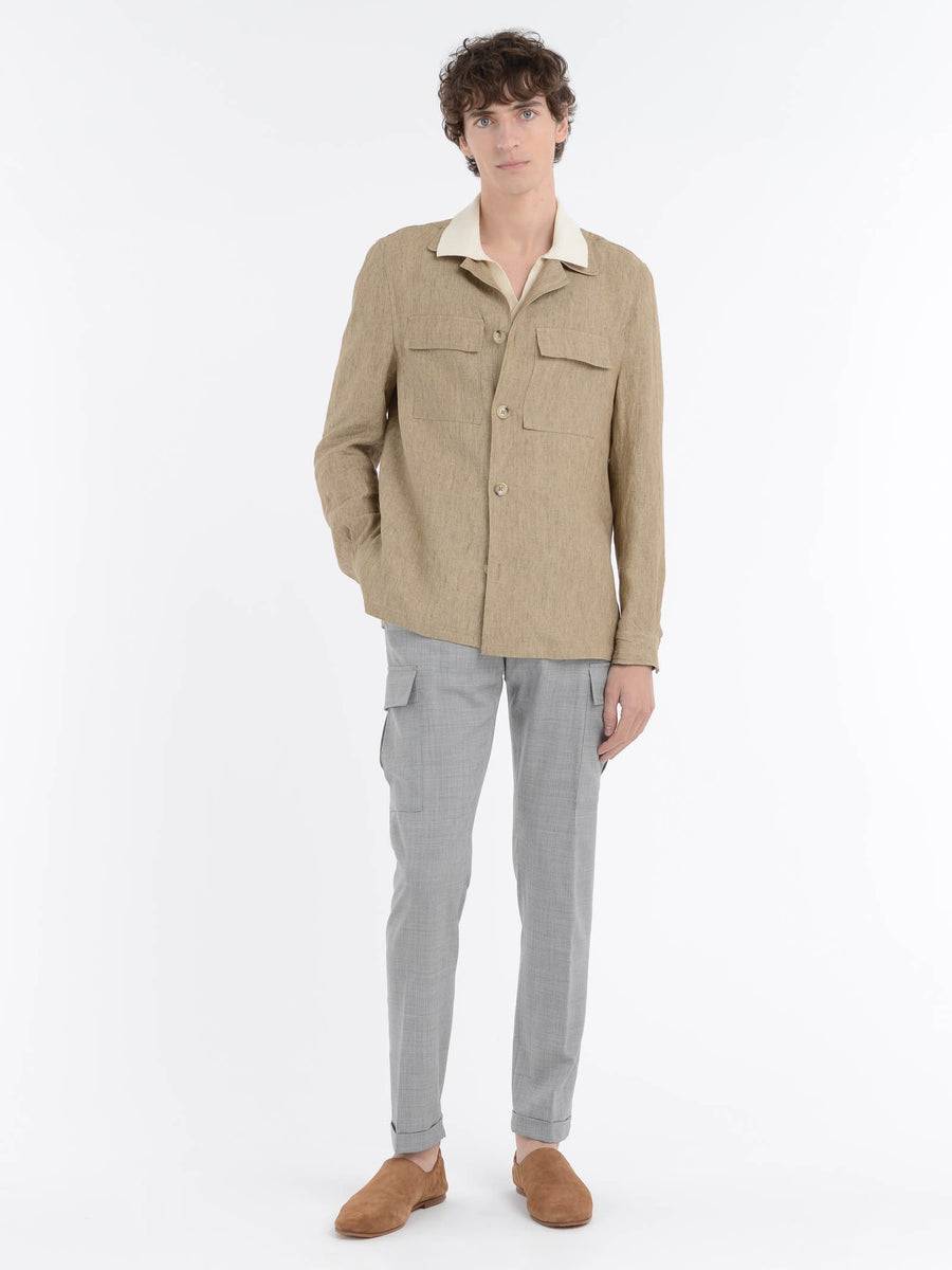 Paoloni Overshirt lino delavè Novità