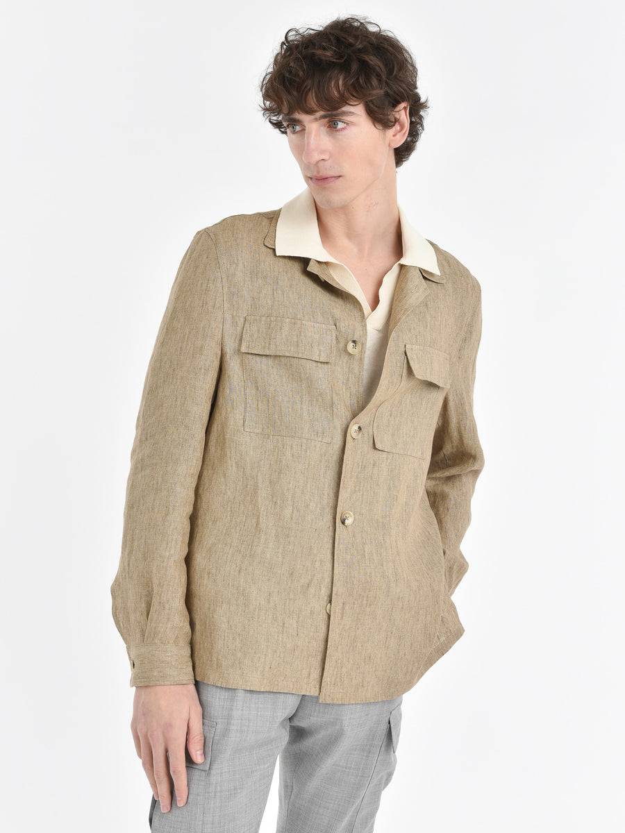 Paoloni Overshirt lino delavè Novità