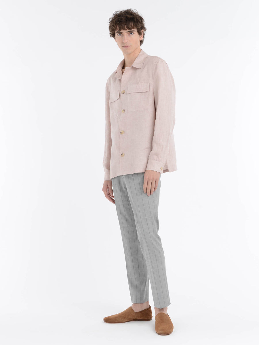 Paoloni Overshirt lino delavè Presa