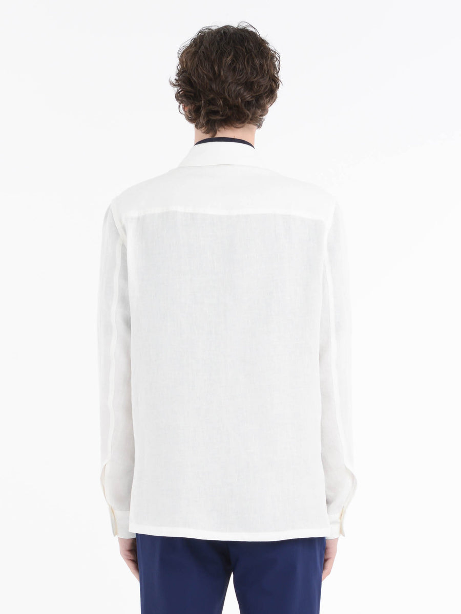 Paoloni Overshirt lino delavè Sconto