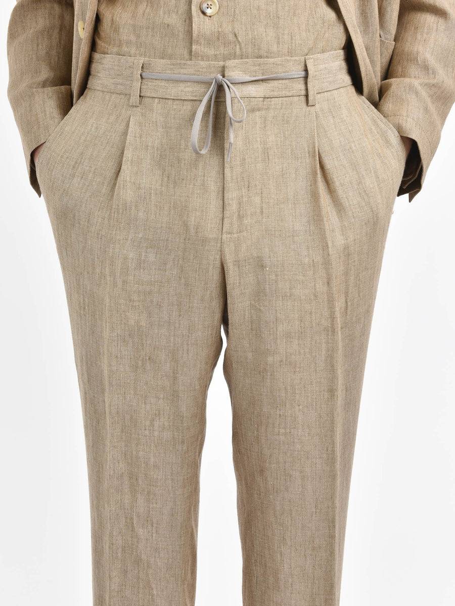 Paoloni Pantalone jogging lino delavè Hotsell