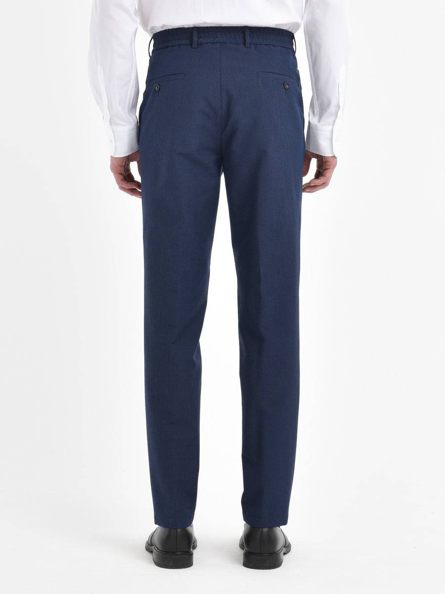 Paoloni Pantalone jogging seersucker gessato Vendita Economica