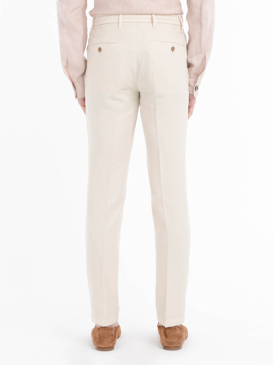 Paoloni Pantalone jogging gabardina misto cotone Italia