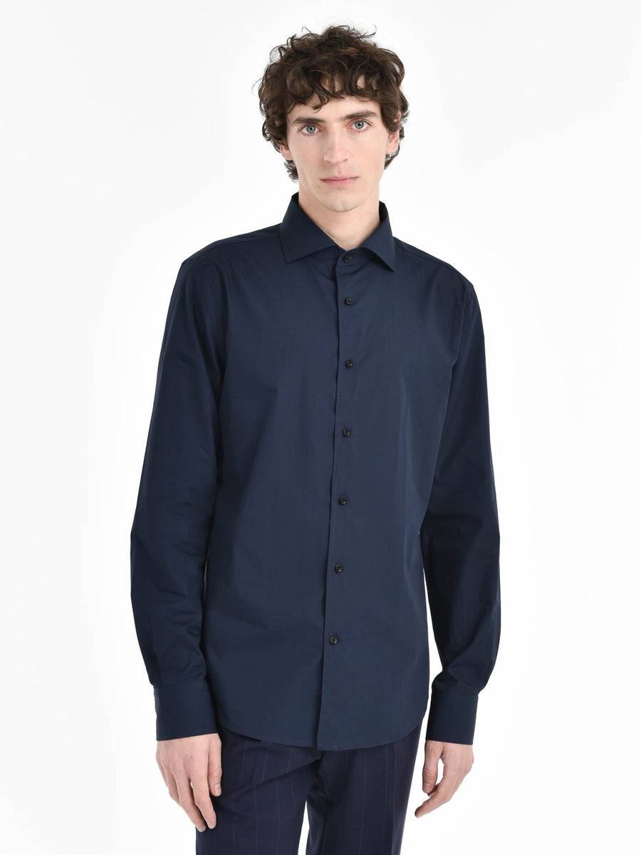 Paoloni Camicia regular popeline di cotone Negozi Online