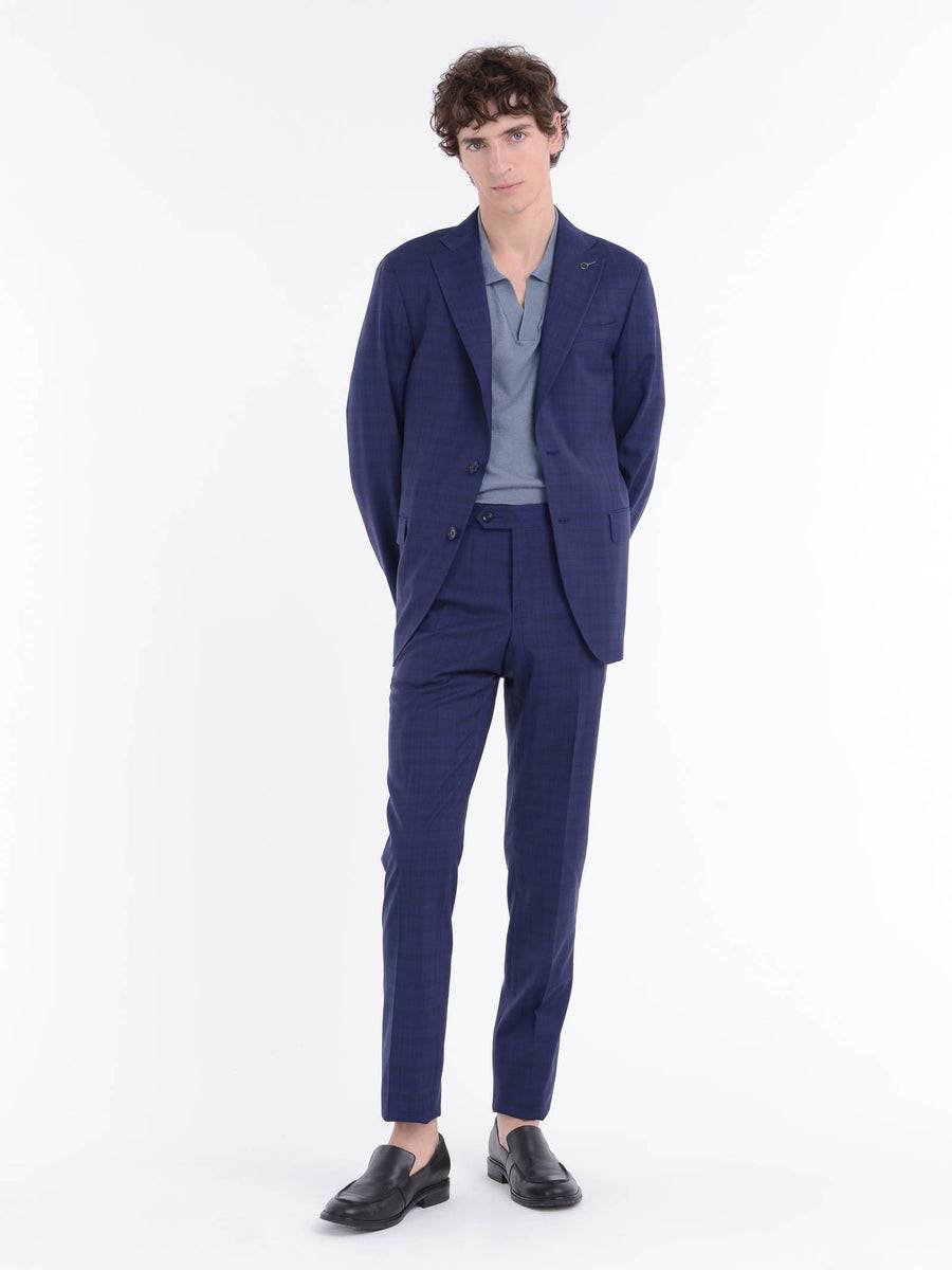 Paoloni Abito slim check lana 100`S Outlet