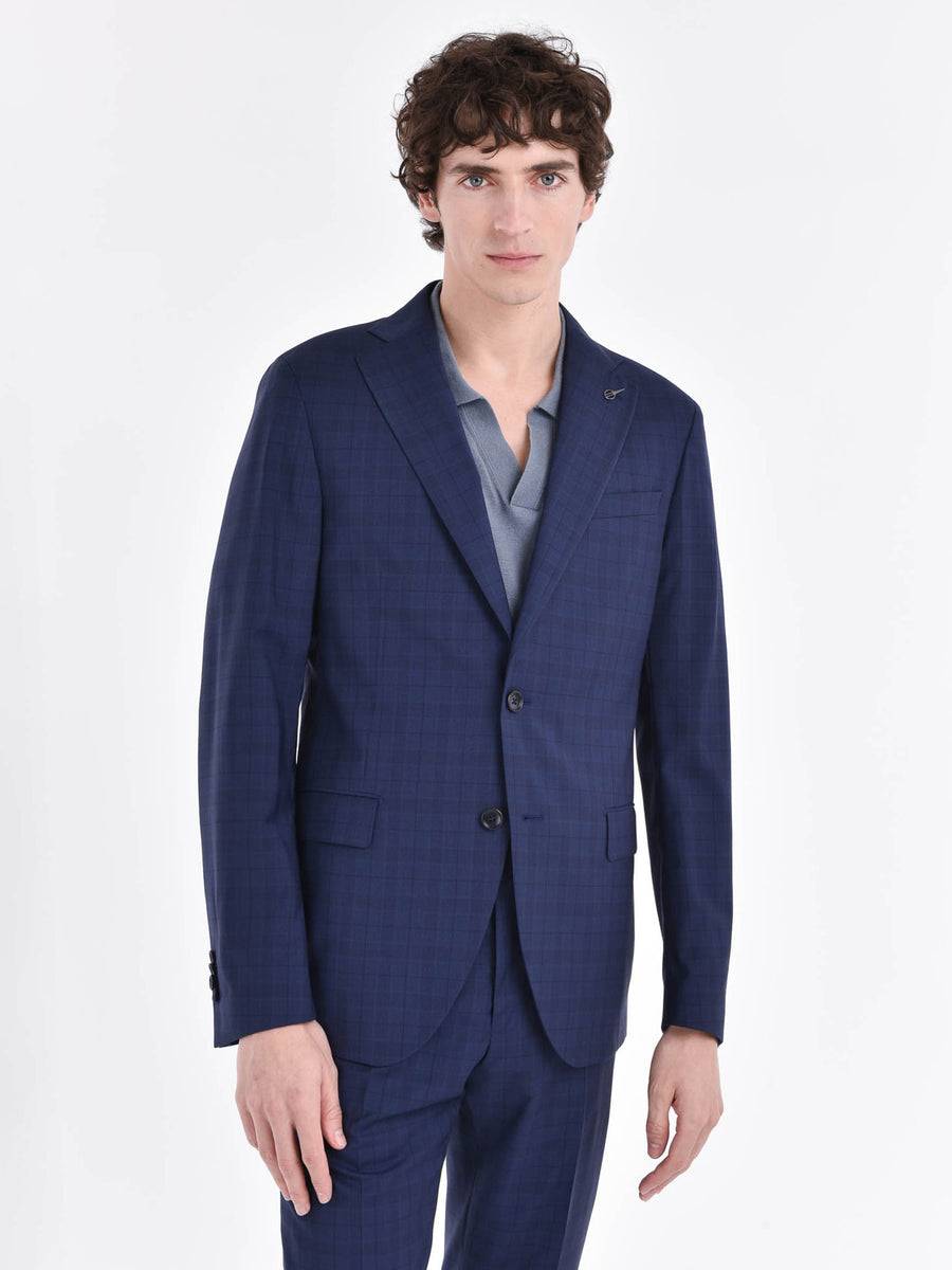 Paoloni Abito slim check lana 100`S Outlet