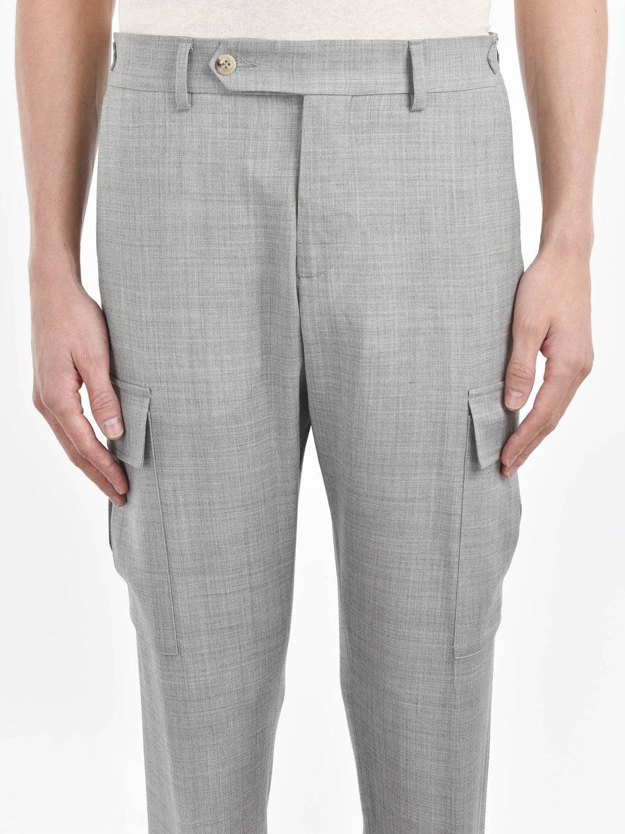 Paoloni Pantalone cargo tela di lana stretch In Saldo