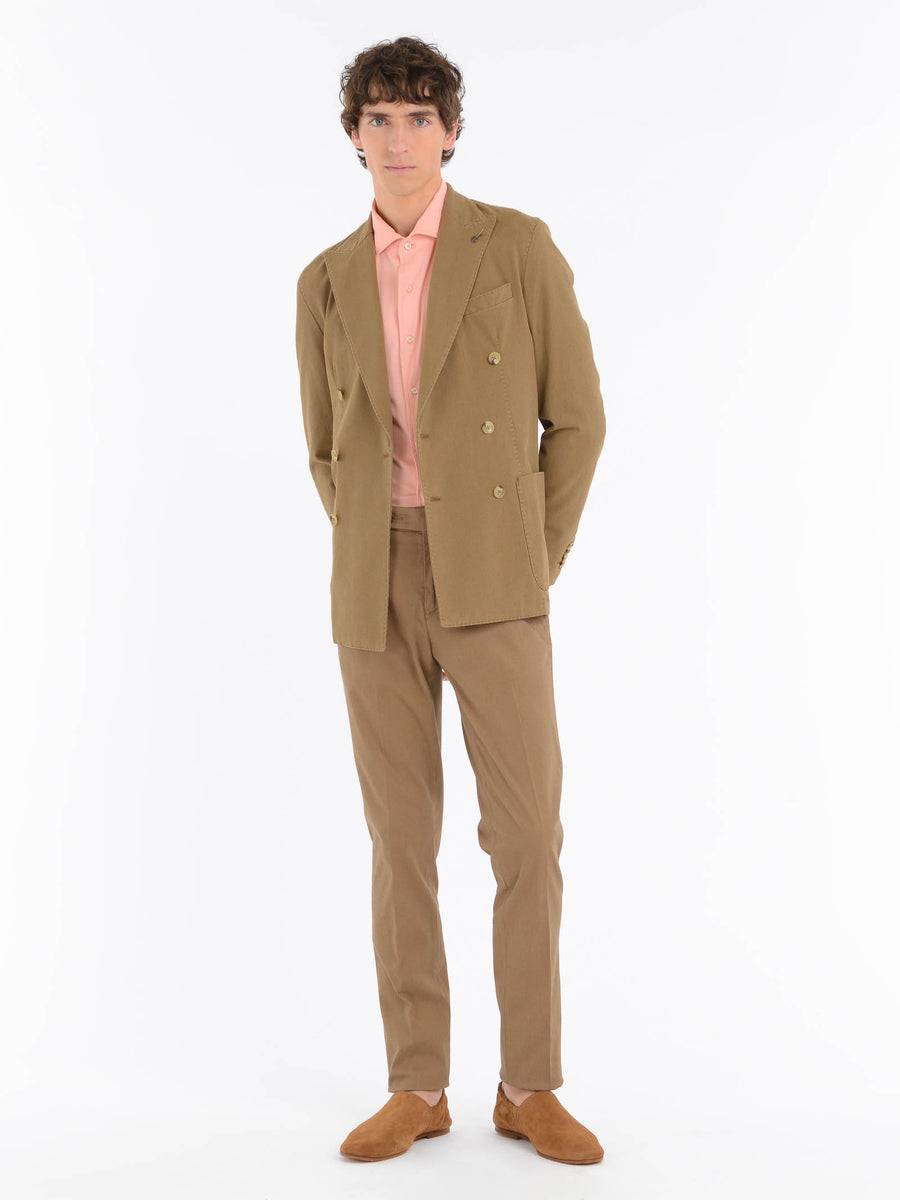 Paoloni Pantalone slim misto cotone stretch Italia