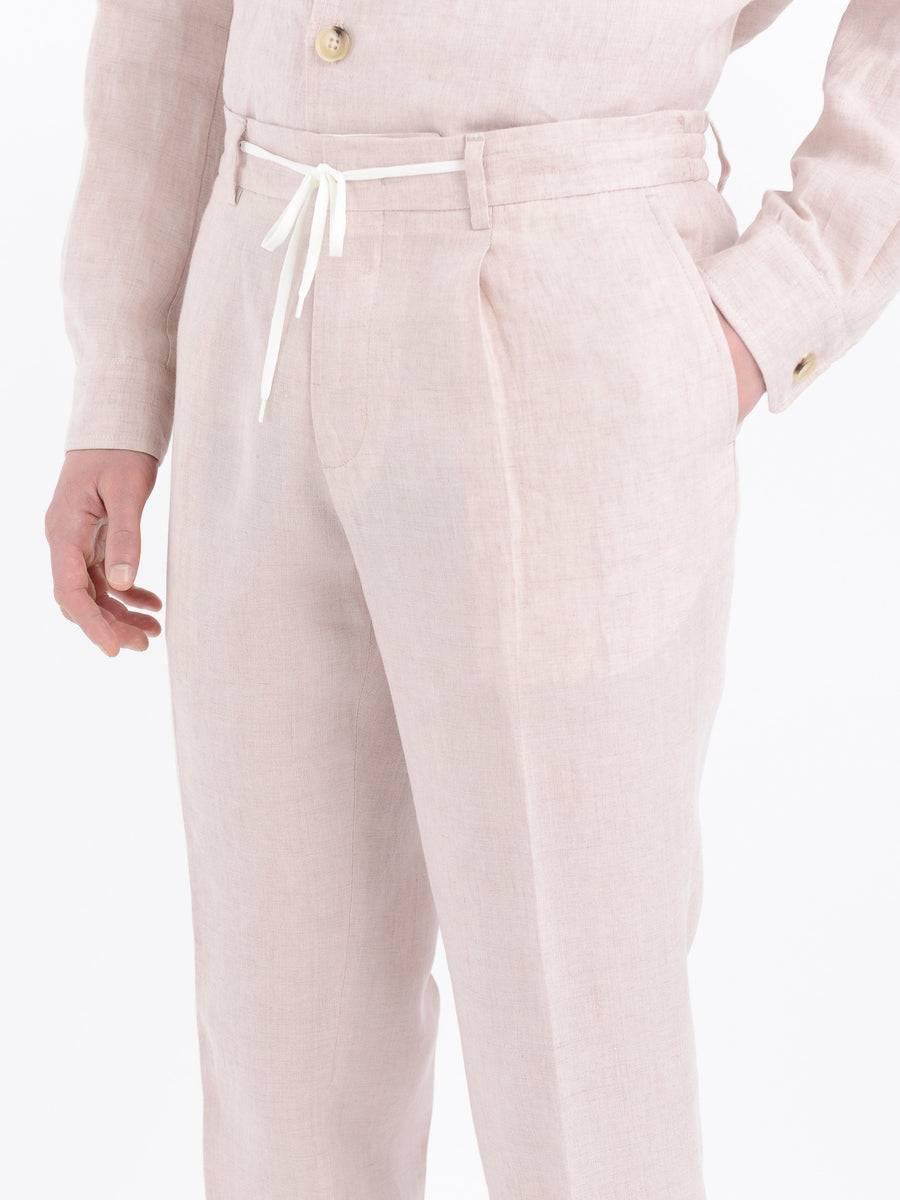 Paoloni Pantalone jogging lino delavè Vendita