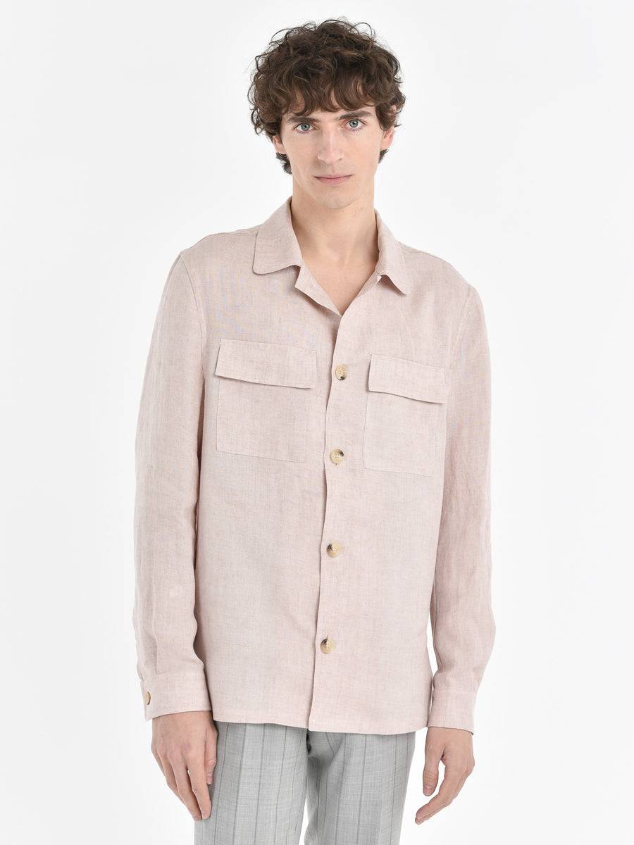 Paoloni Overshirt lino delavè Sottocosto