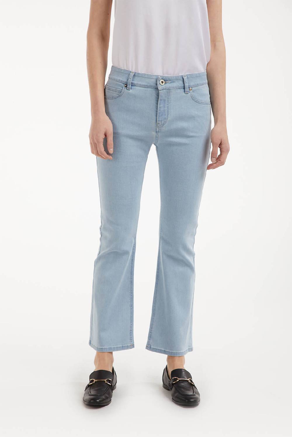 Piazza Sempione OLIVIA Pantalone in denim blu elasticizzato Sottocosto