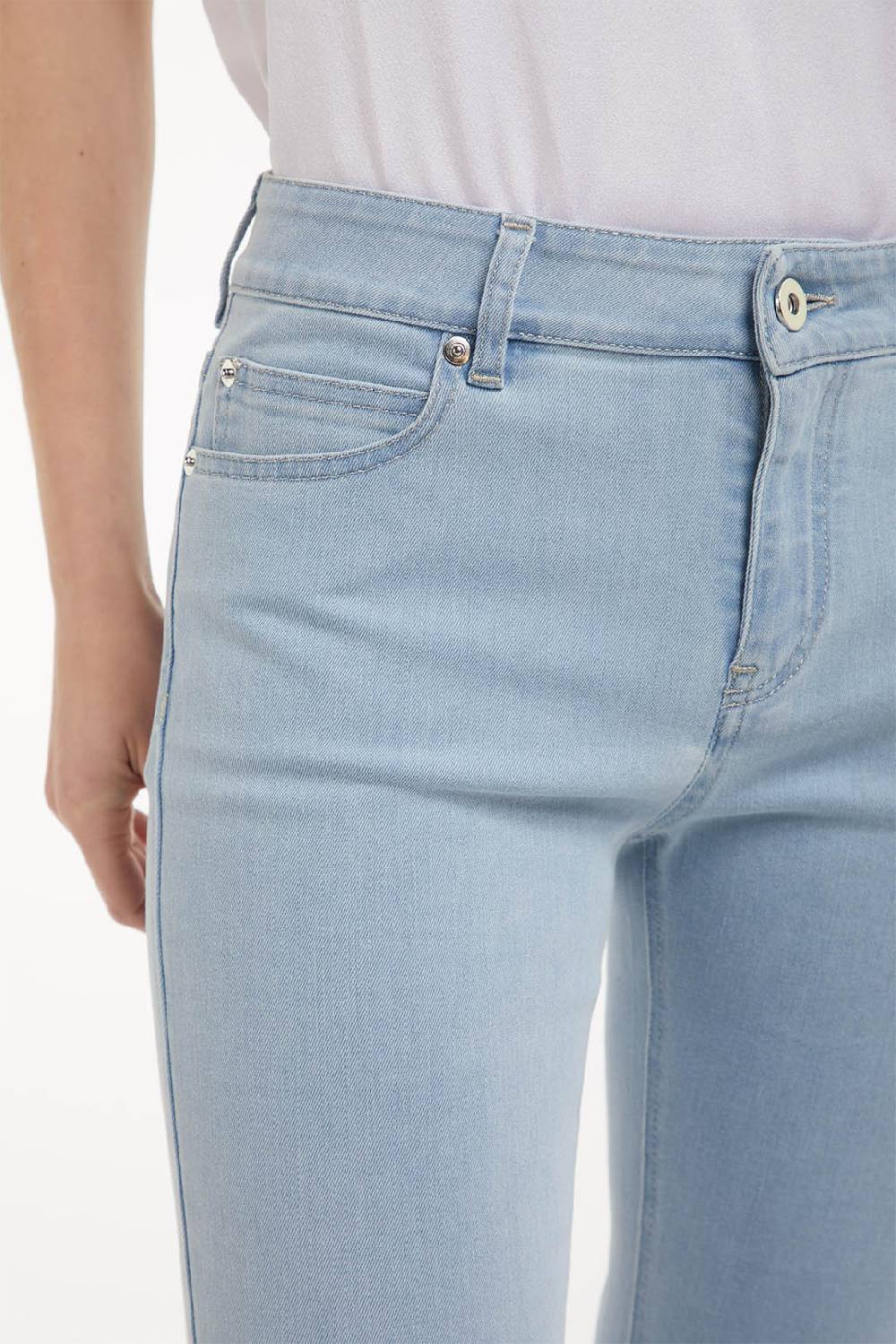 Piazza Sempione OLIVIA Pantalone in denim blu elasticizzato Sottocosto