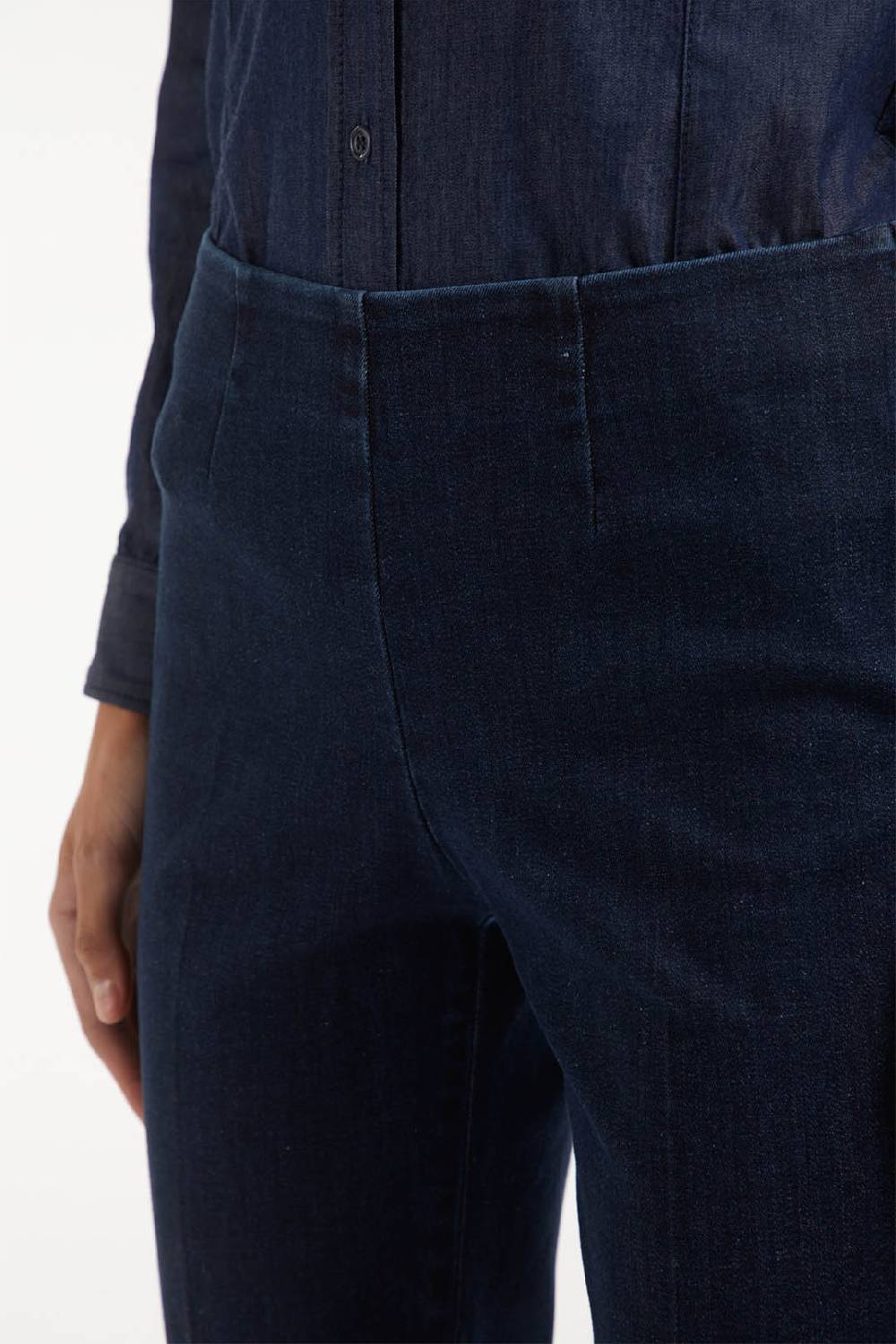 Piazza Sempione AUDREY pantalone iconico AUDREY in denim blu elasticizzato Economico