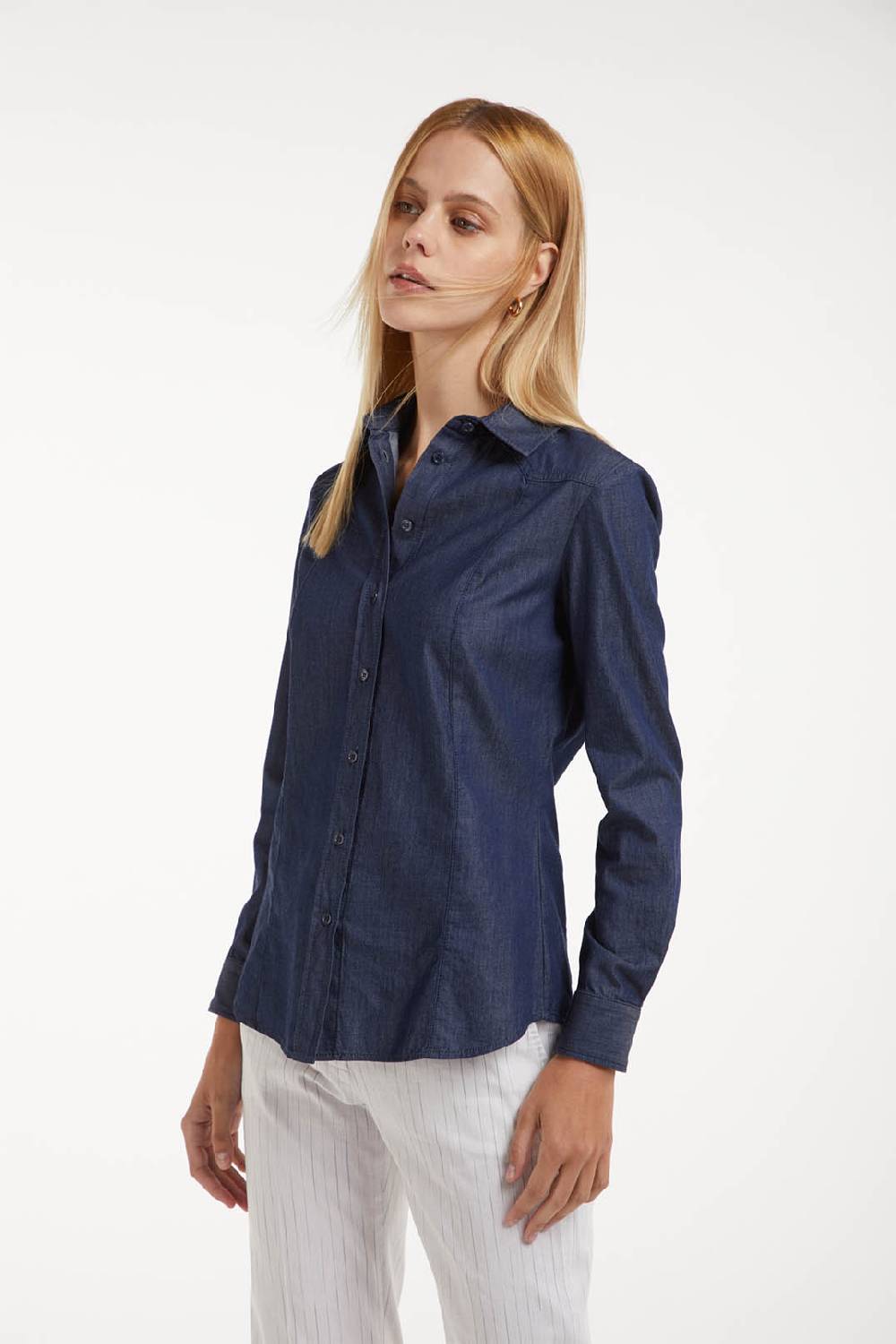 Piazza Sempione Camicia western in denim Offerta