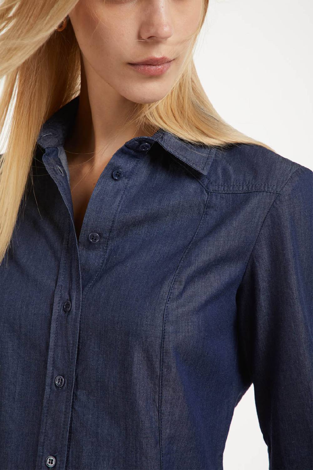 Piazza Sempione Camicia western in denim Offerta