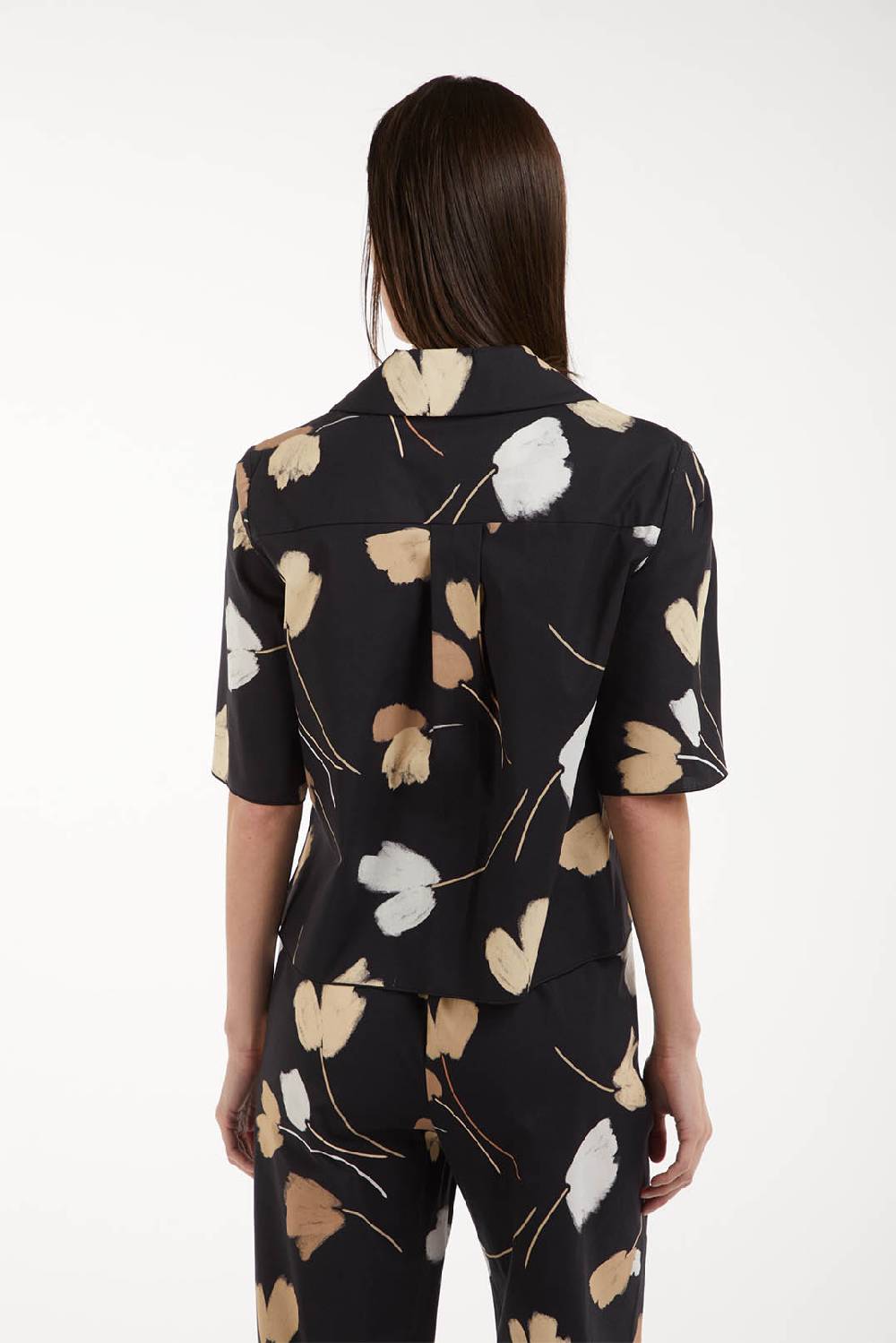 Piazza Sempione Camicia bowling con stampa a fiori Online