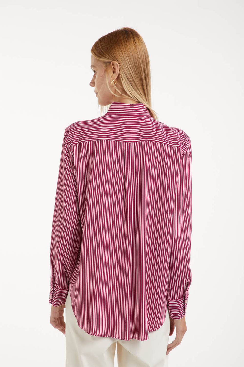 Piazza Sempione Camicia con stampa rigata Vendita Economica