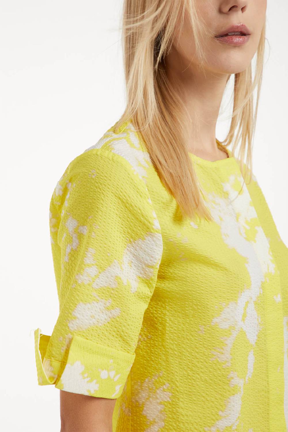 Piazza Sempione Camicia girocollo con stampa tie and dye Offerte