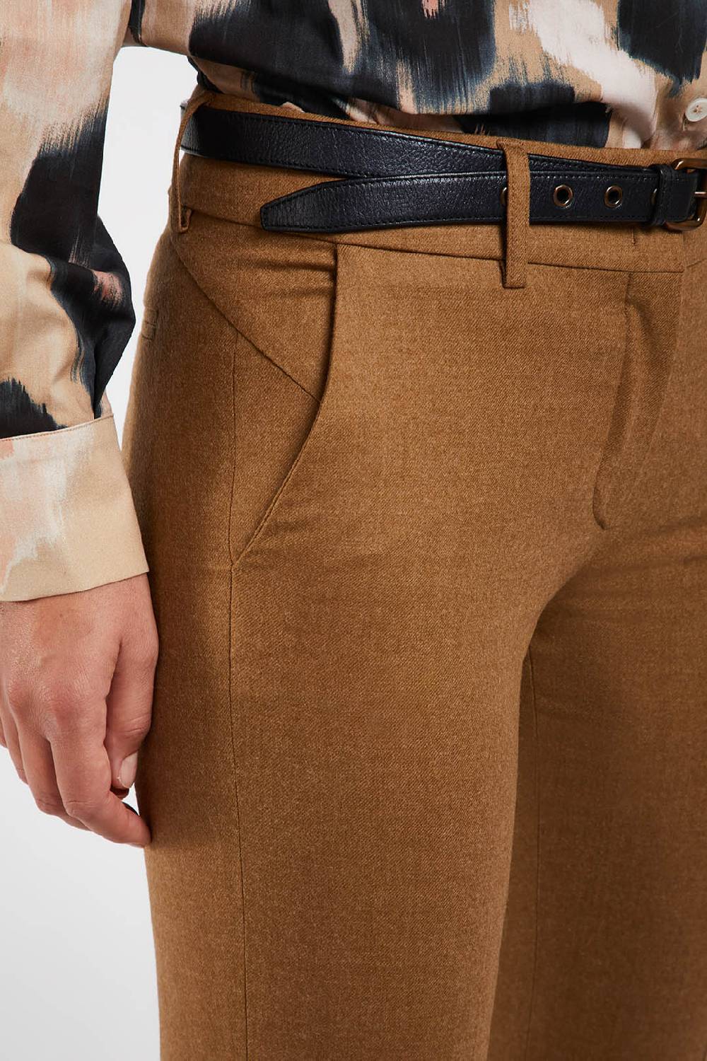 Piazza Sempione KIM Flanella di lana stretch Fino Al -60%