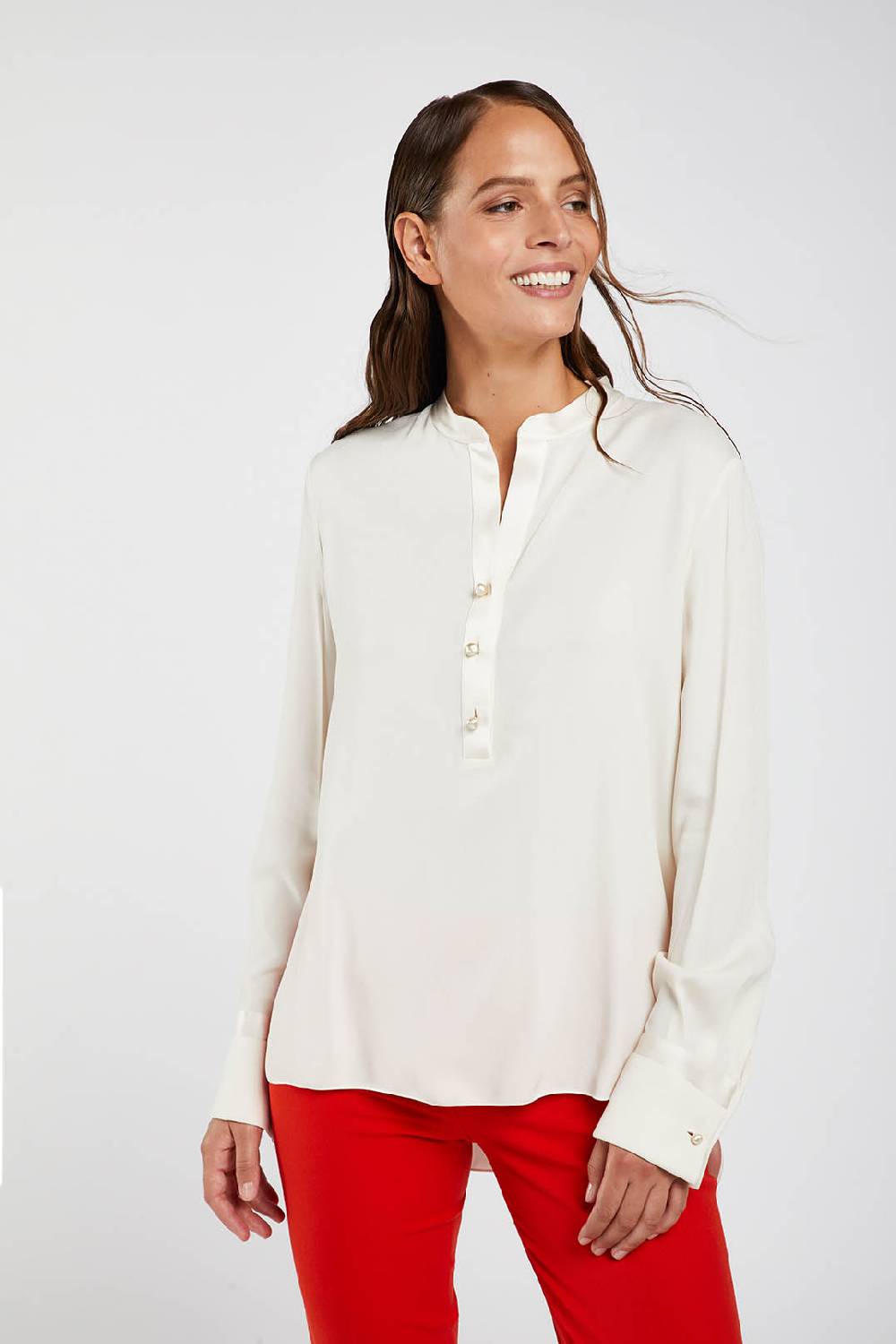 Piazza Sempione Camicia in cady enver satin Outlet