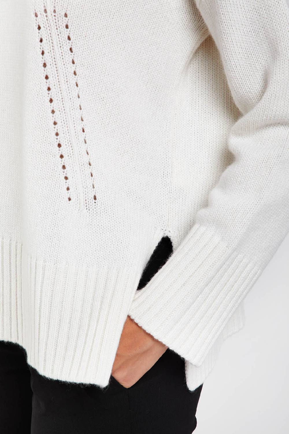 Piazza Sempione Maglione a collo alto in misto lana cashmere Moda