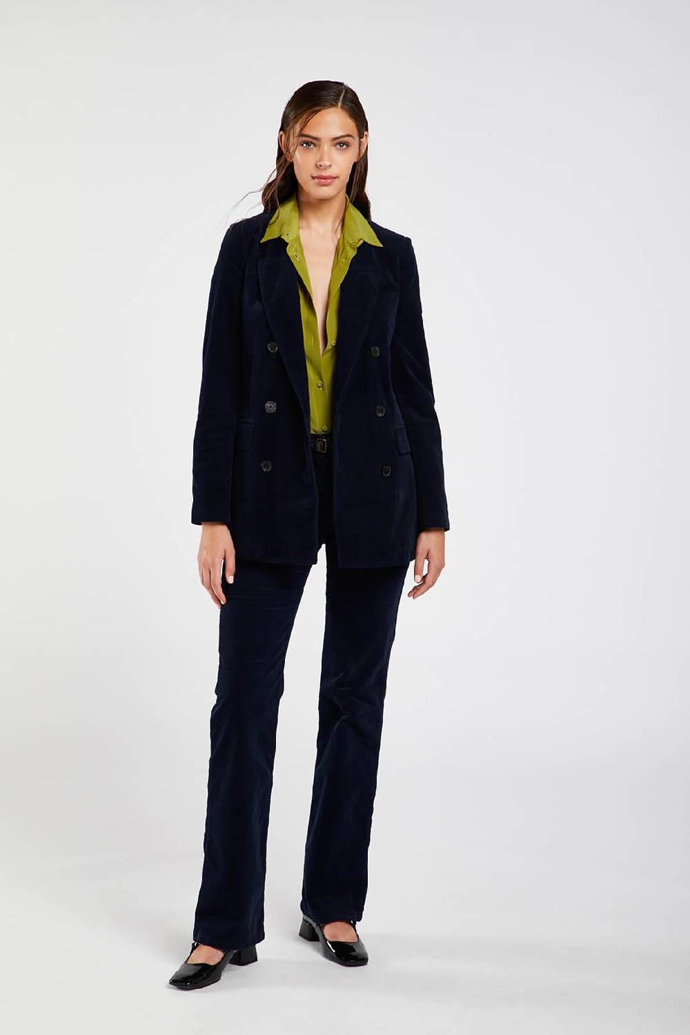 Piazza Sempione LUISA Velluto corduroy tinto capo Sconto