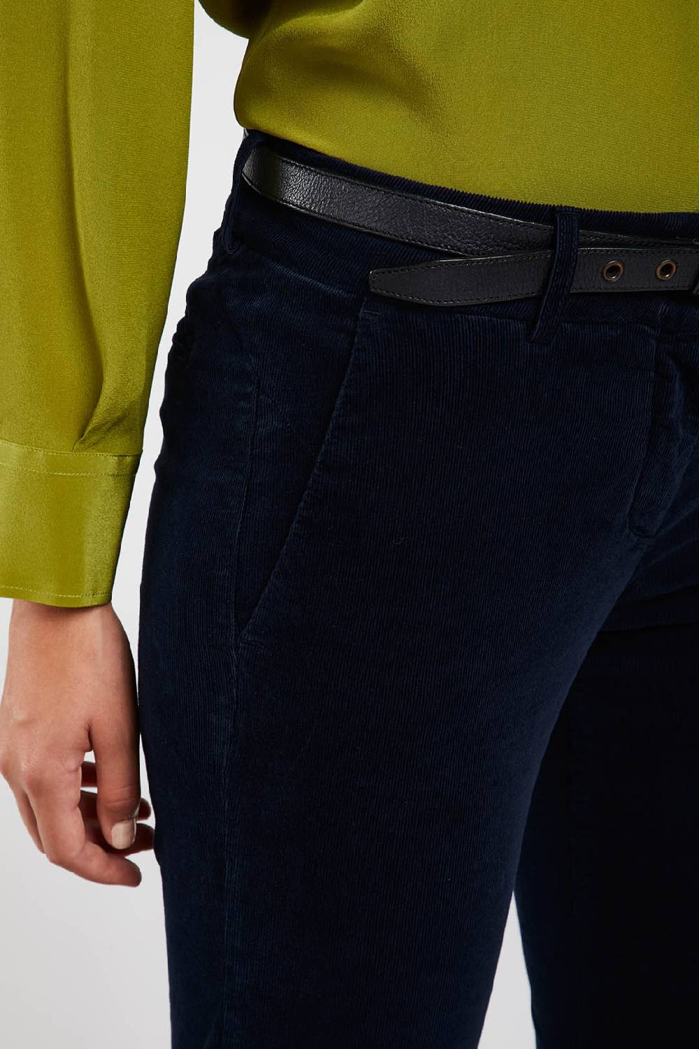 Piazza Sempione LUISA Velluto corduroy tinto capo Sconto
