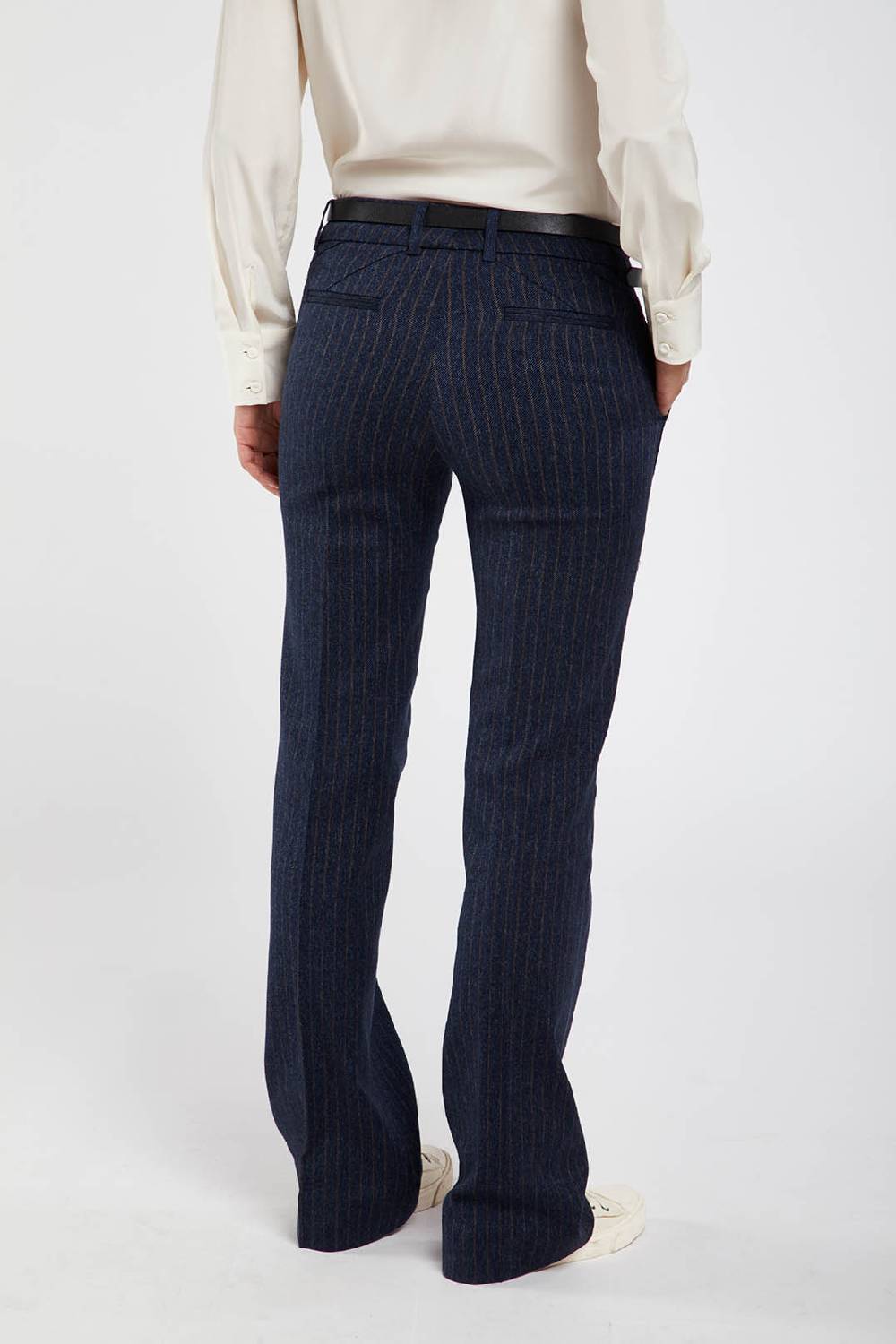Piazza Sempione LUISA LUISA in stretch cover twill gessato Offerta