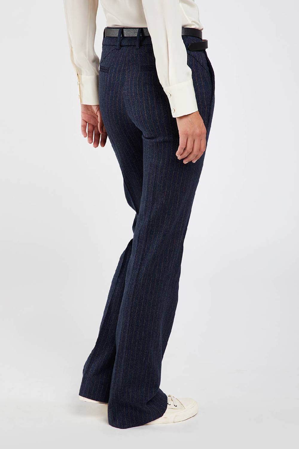 Piazza Sempione LUISA LUISA in stretch cover twill gessato Offerta