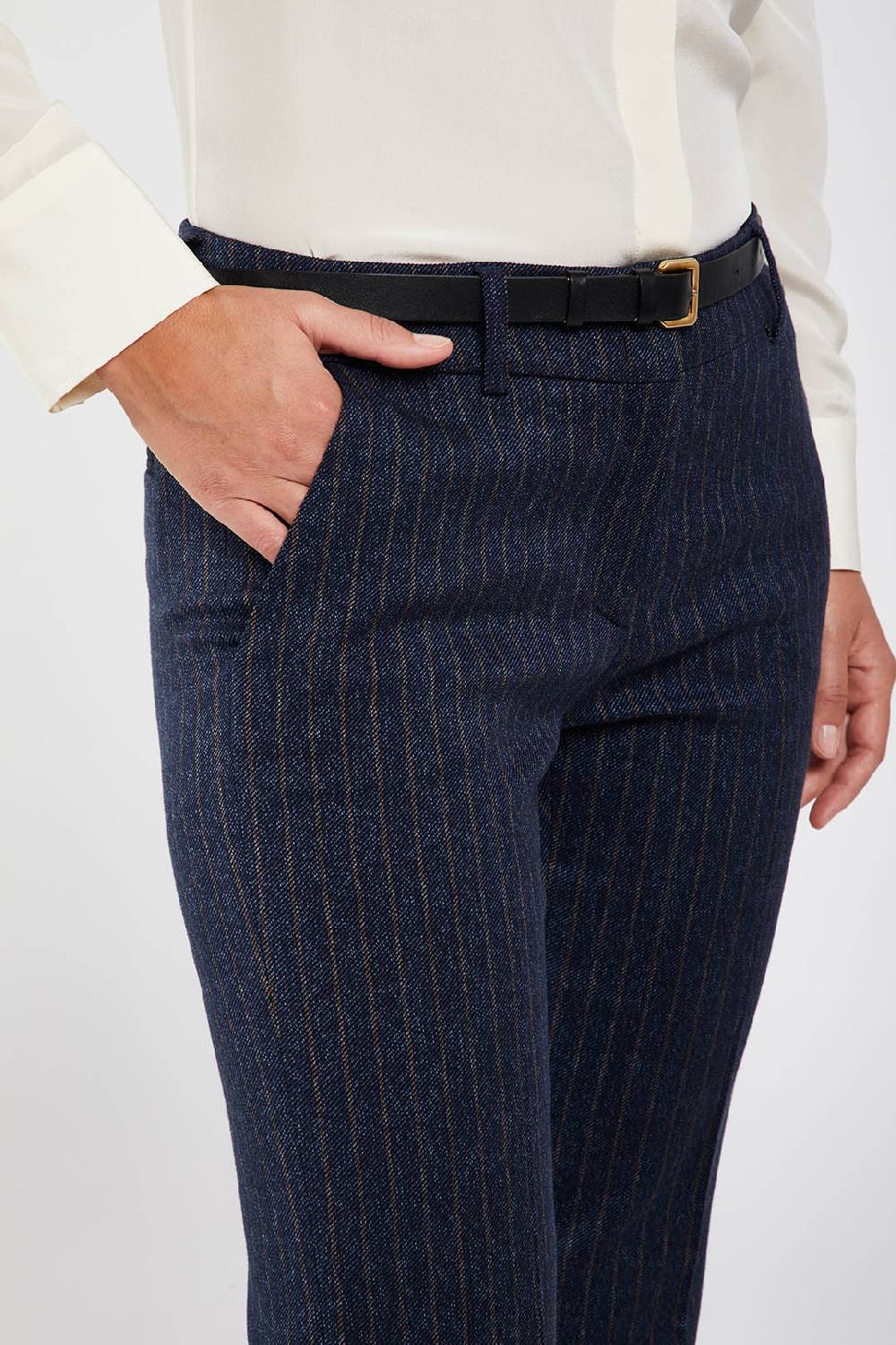Piazza Sempione LUISA LUISA in stretch cover twill gessato Offerta