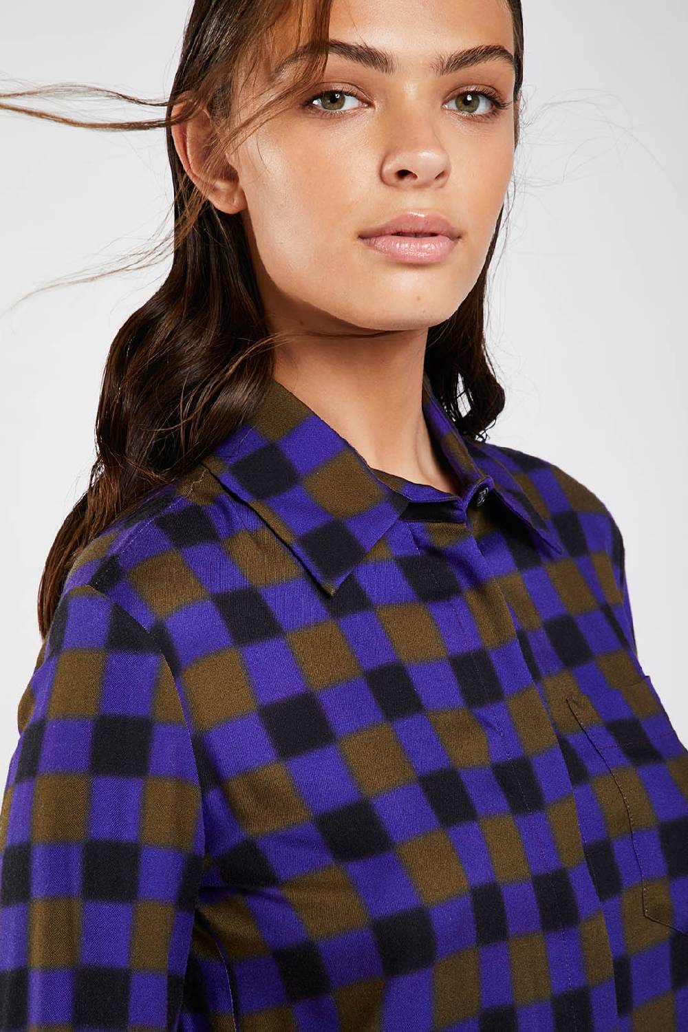 Piazza Sempione Camicia con stampa sfumata damier Vendita