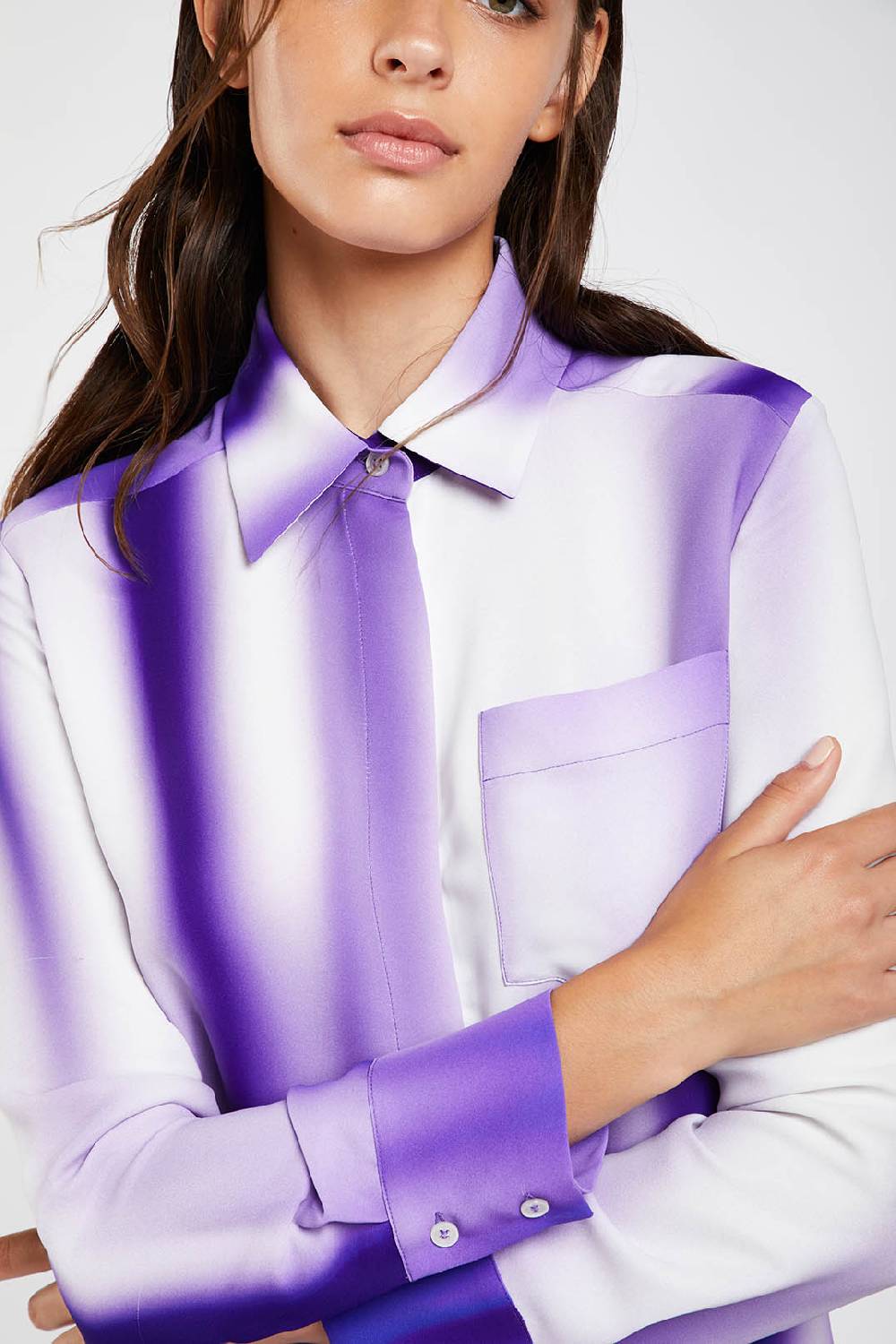 Piazza Sempione Camicia con stampa sfumata Spedizione Gratuita