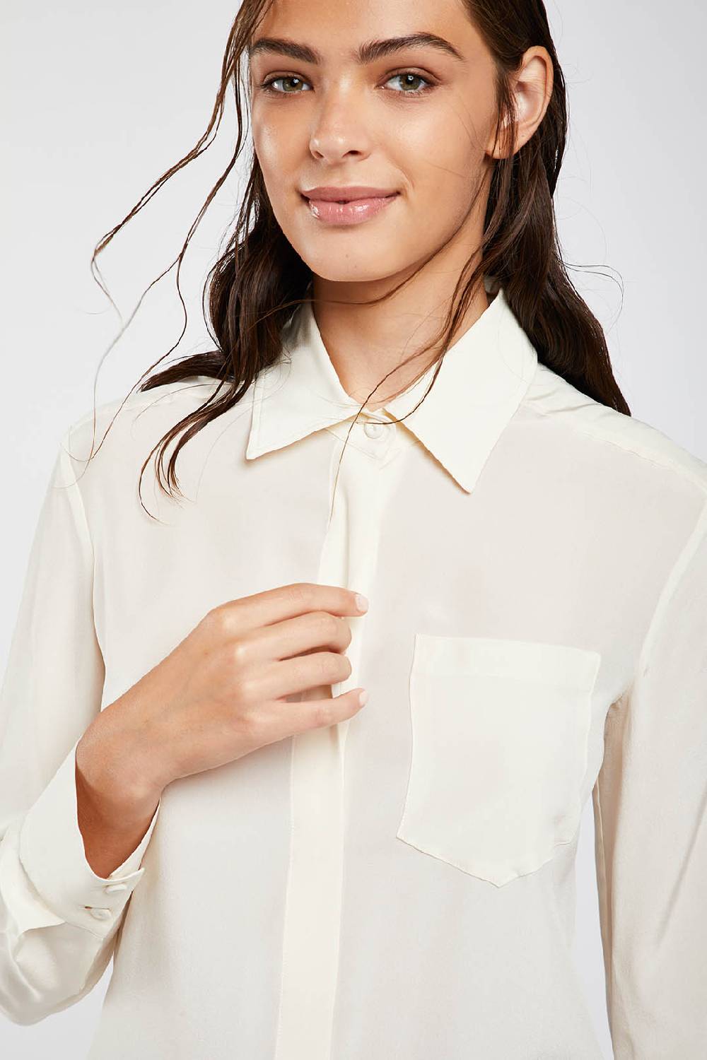 Piazza Sempione Camicia in crepe de chine di seta Pezzi Unici