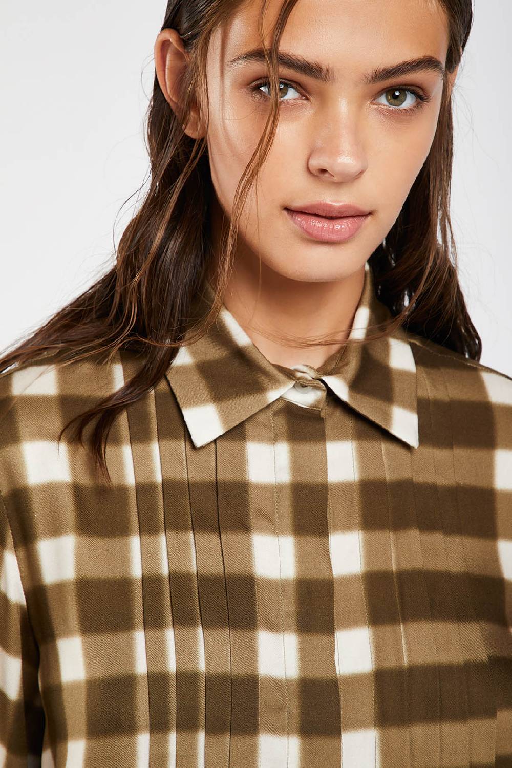 Piazza Sempione Camicia con stampa sfumata damier Soddisfazione Garantita