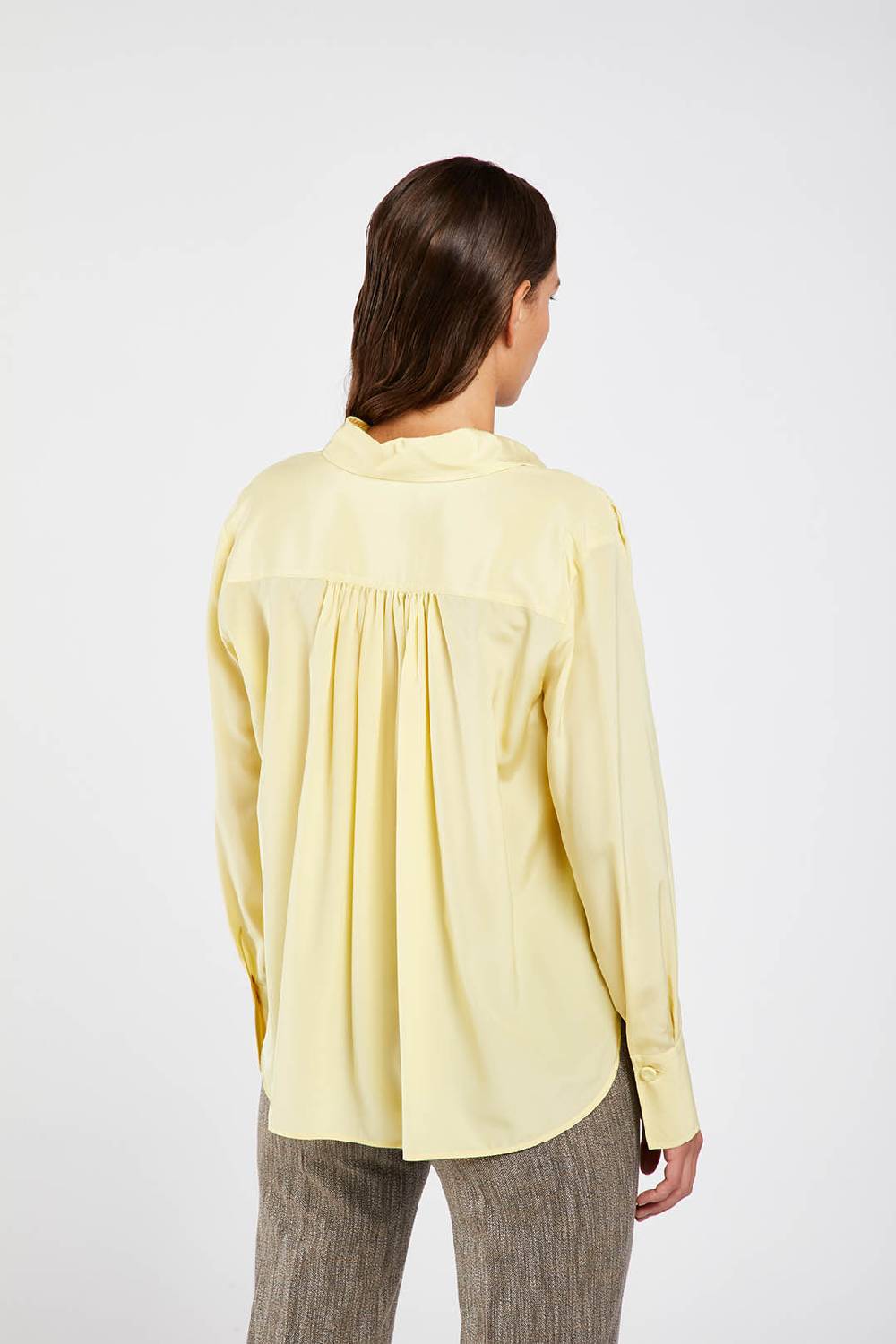 Piazza Sempione Camicia in crepe de chine di seta Consegna Veloce